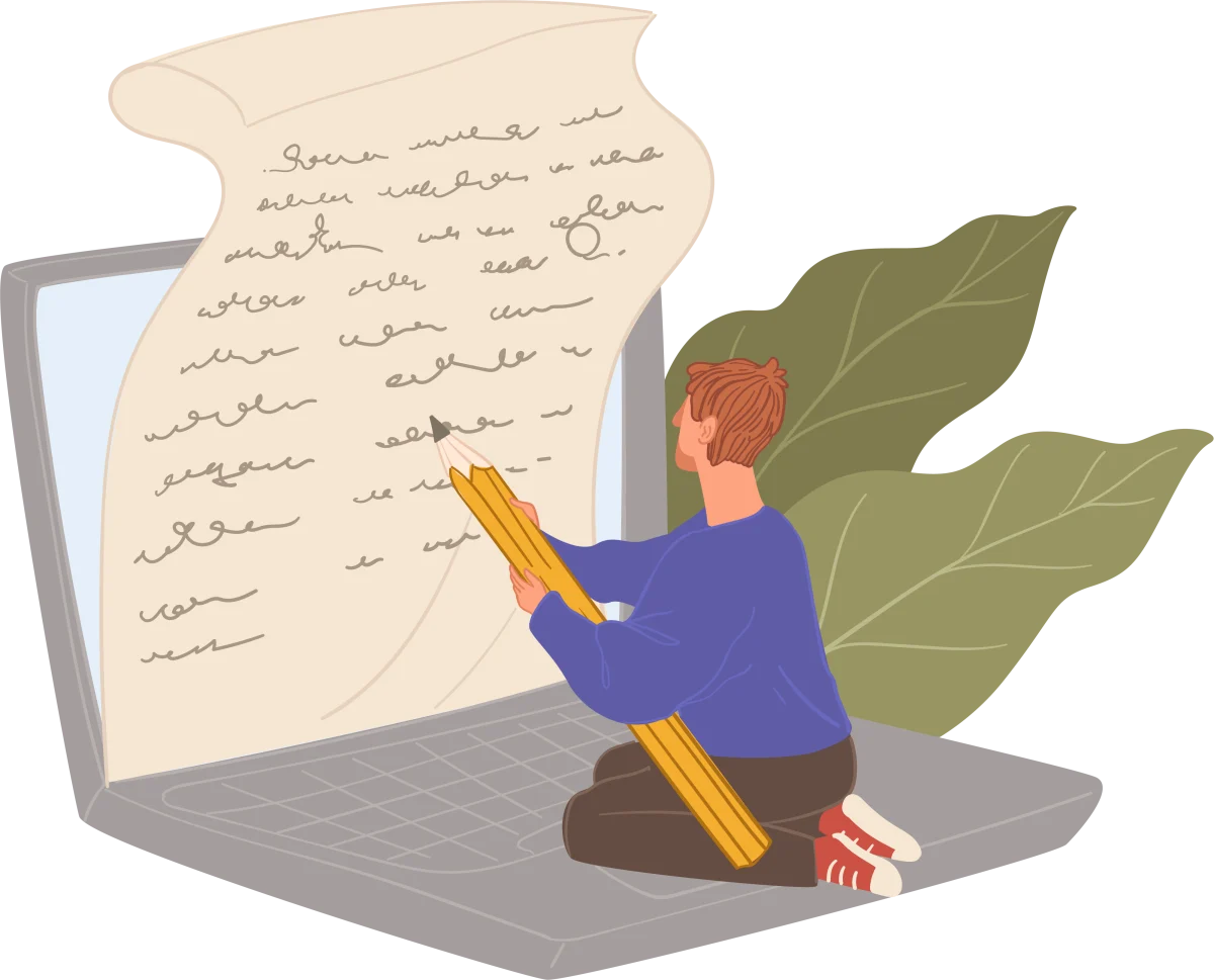 woman-pencil-writing-laptop